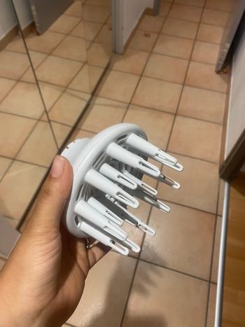 Accessoire sèche cheveux blanc 5cm