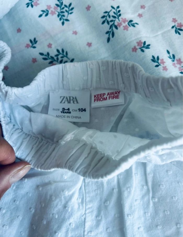 Joli ensemble Zara en coton gauffré fille 3/4ans - photo numéro 3