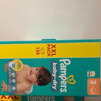 Pampers baby dry t3 xxl contenance 150 couches