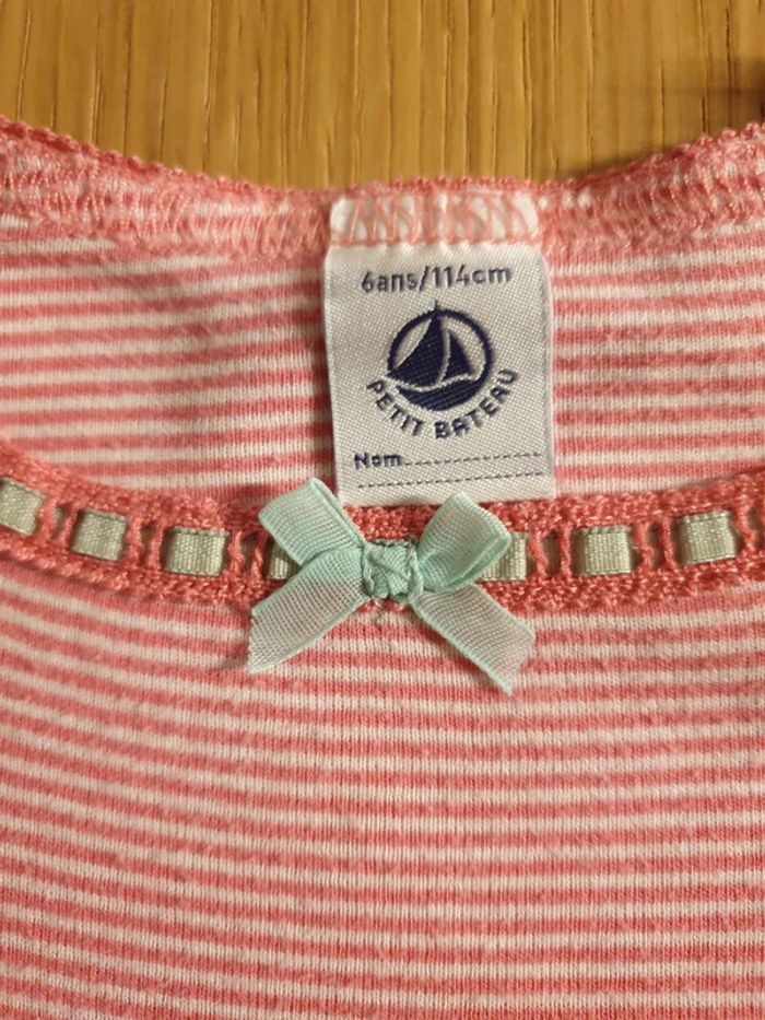 Tee-shirt maillot de corps Petit Bateau 6 ans - photo numéro 3