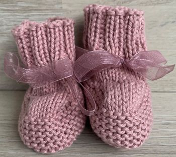 Chaussons au tricot 0-3 mois