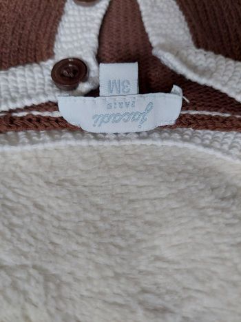 Pull marron 3 mois Jacadi