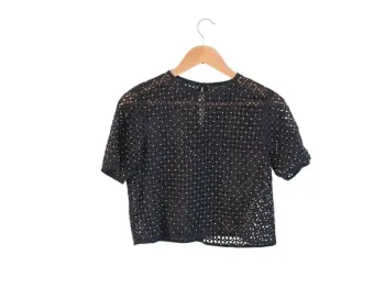 C64 blouse noir Zara S