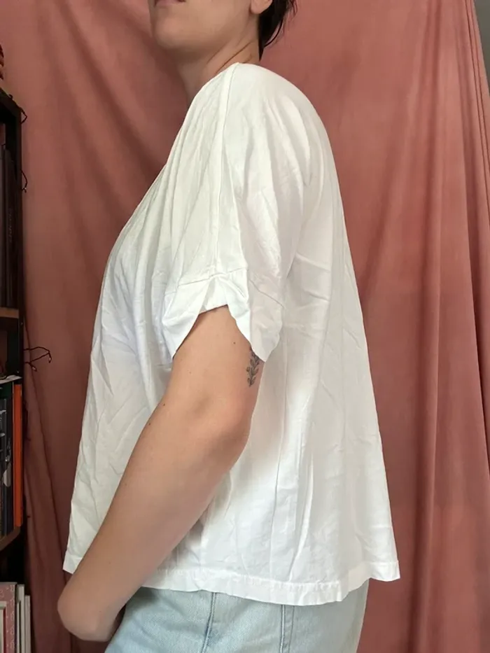 T-shirt large blanc - photo numéro 3