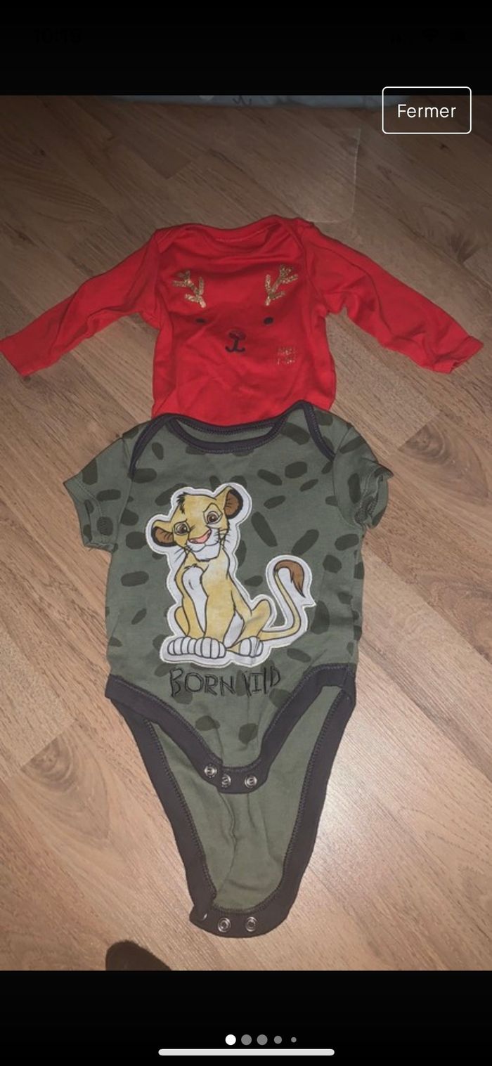 Lot de 2 bodies 3mois