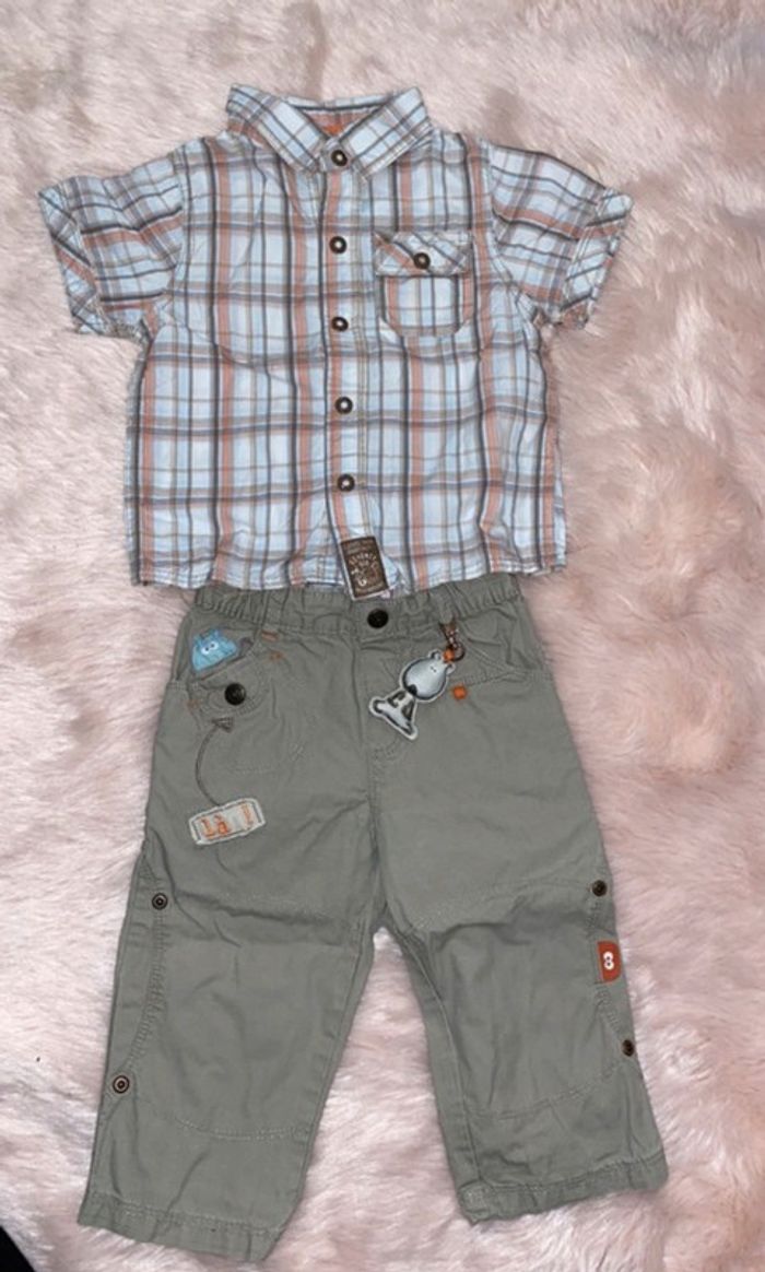 Ensemble chemise pantalon tape à l’œil