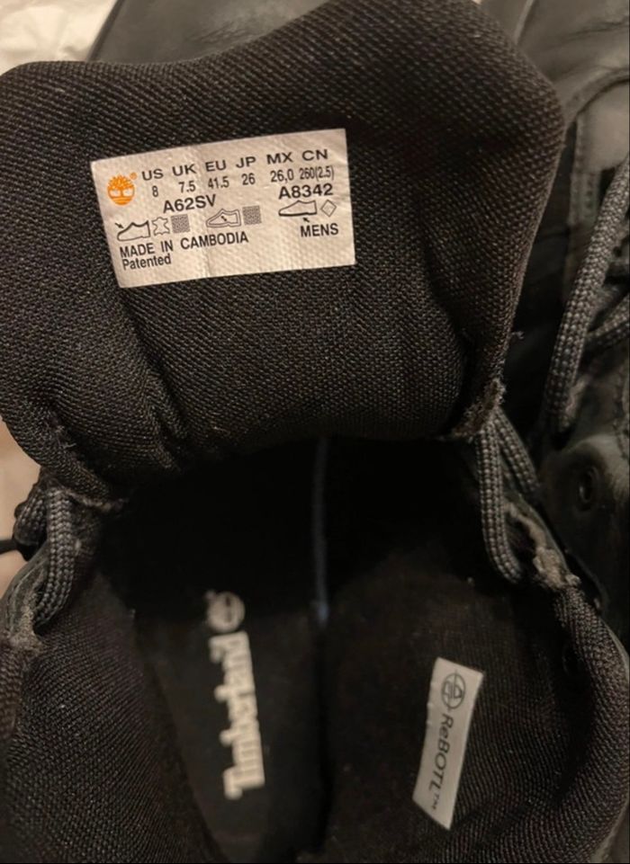 Baskets timberland noir  homme taille 41,5. - photo numéro 4