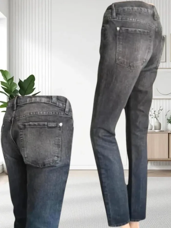 Jean 7 For All Mankind coupe slim ,taille mi-haute ,extensible - photo numéro 3