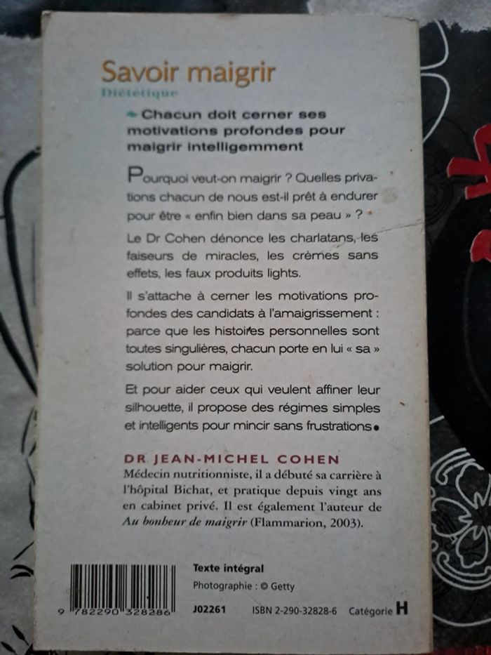 Livre Savoir Maigrir, Dr Jean Michel Cohen - photo numéro 2