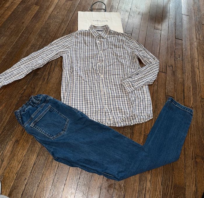 Chemise et jeans Cyrillus 16 ans