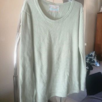 🌸Tee-shirt côtelé vert pastel Tendance 2022 Taille 40 "Bensimon" 🌸