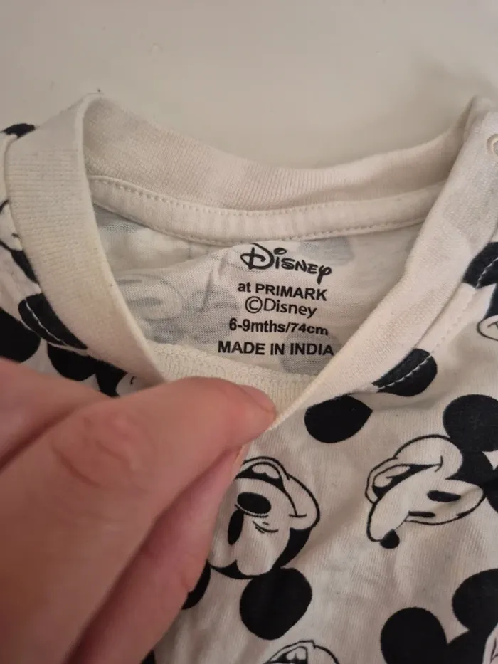 T-shirt à manches longues mickey 6 mois - photo numéro 5