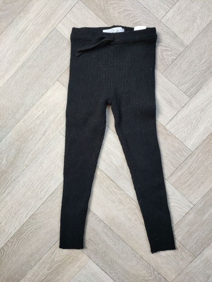 Tenue unisexe marinière et legging maille Zara noir 4 ans - photo numéro 7