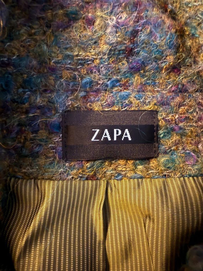 Manteau en laine ZAPA Taille 38 - photo numéro 3