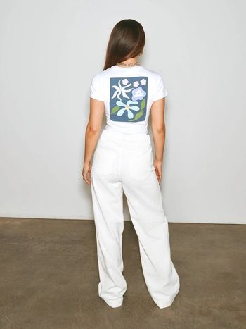 Pantalon Florence blanc taille 44