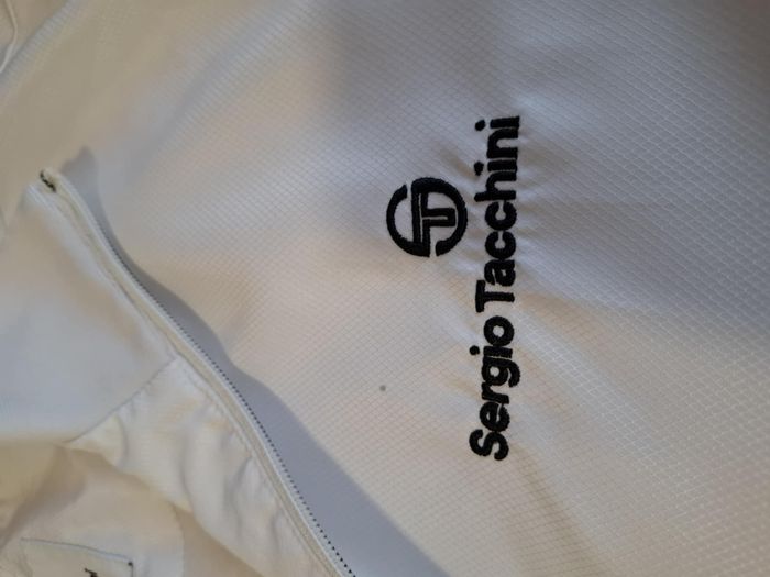 Belle veste homme XL Sergio Tacchini blanche zippée très bon état - photo numéro 5