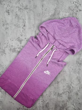 Gilet à capuche Nike zippé rose dégradé – Taille M Femme (mesures en photos)