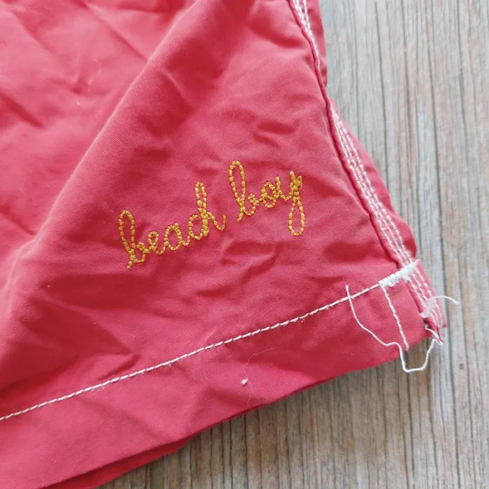Short de bain rouge clair taille M Maison Labiche - photo numéro 2