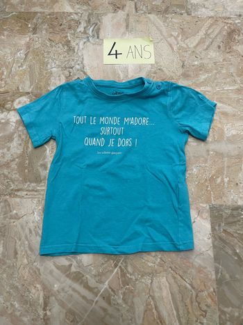 T shirt 4 ans