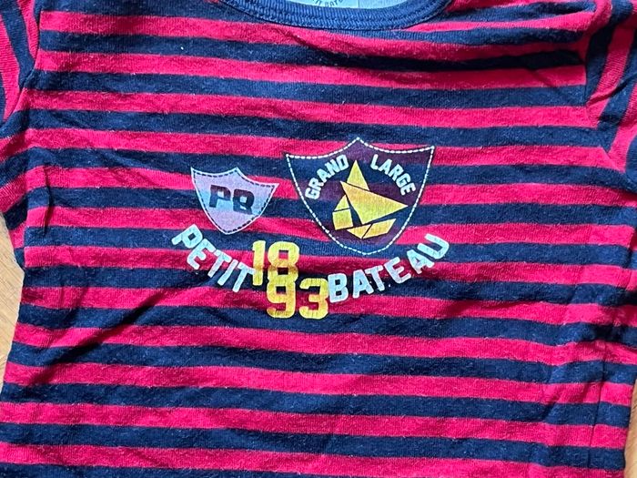 Teeshirt manches longues Petit Bateau 6 mois - photo numéro 2