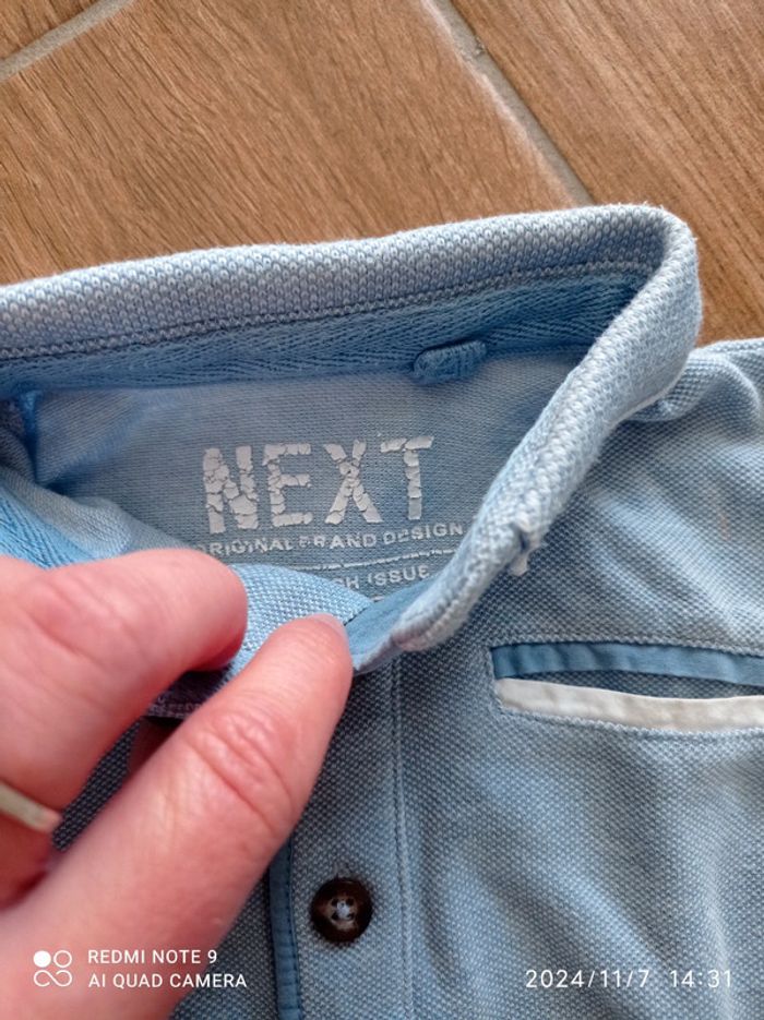 Ensemble 6 mois salopette beige lapin+ polo bleu ciel - photo numéro 7