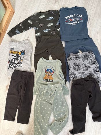 Lot pyjamas velours garçon 6 ans