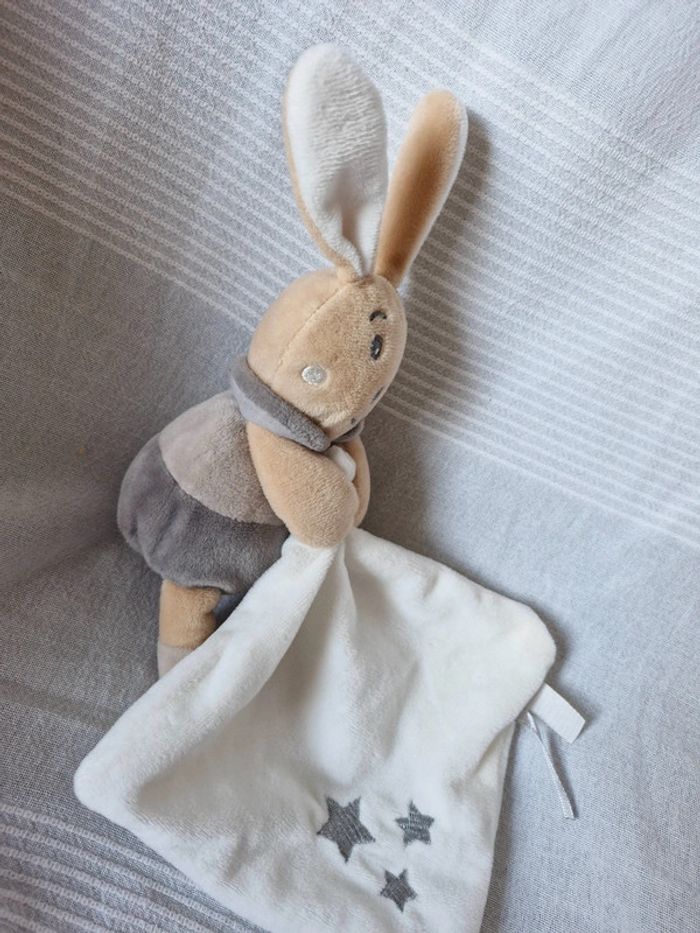 Doudou lapin pantin Pm perlim Babynat - photo numéro 3