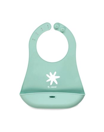 Bavoir souple en silicone Mint - Jané
