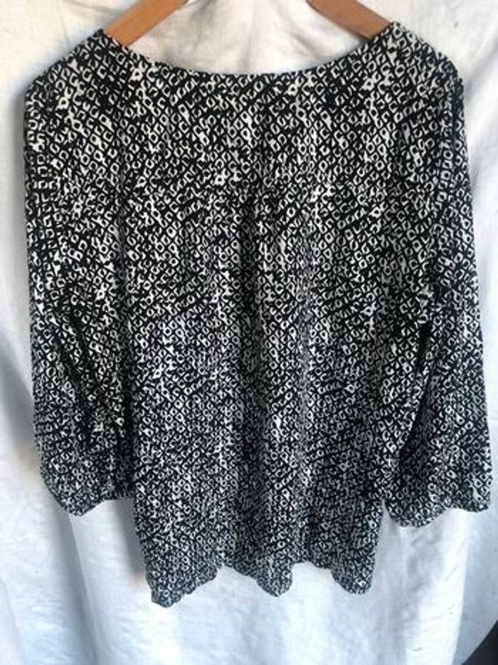 #blouse #scottage #taille 5 #noirblanc #perles - photo numéro 5