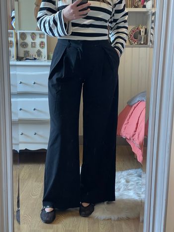 Pantalon large à pinces 