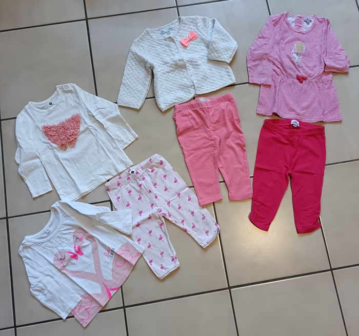 Gros lot vêtements été bébé fille 12 mois - photo numéro 8
