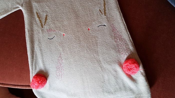 Superbe robe billieblush fille 12mois beige et rose - photo numéro 2