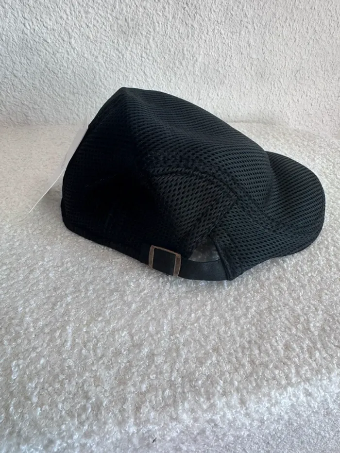 Casquette plate noire Babeyond – Style Vintage - Maille respirante – Taille réglable - photo numéro 3