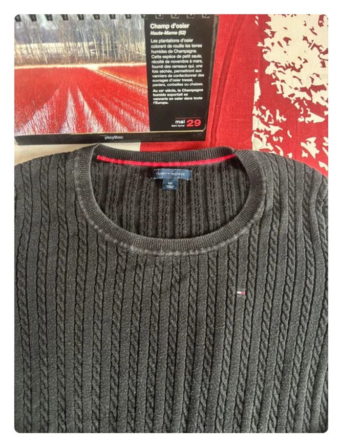 Pull Torsadé Tommy Hilfiger S noir anthracite - photo numéro 3