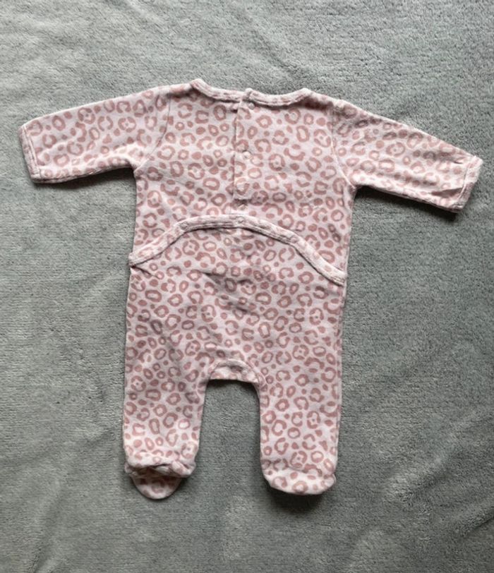 Pyjama velours fille, 1 mois - photo numéro 3