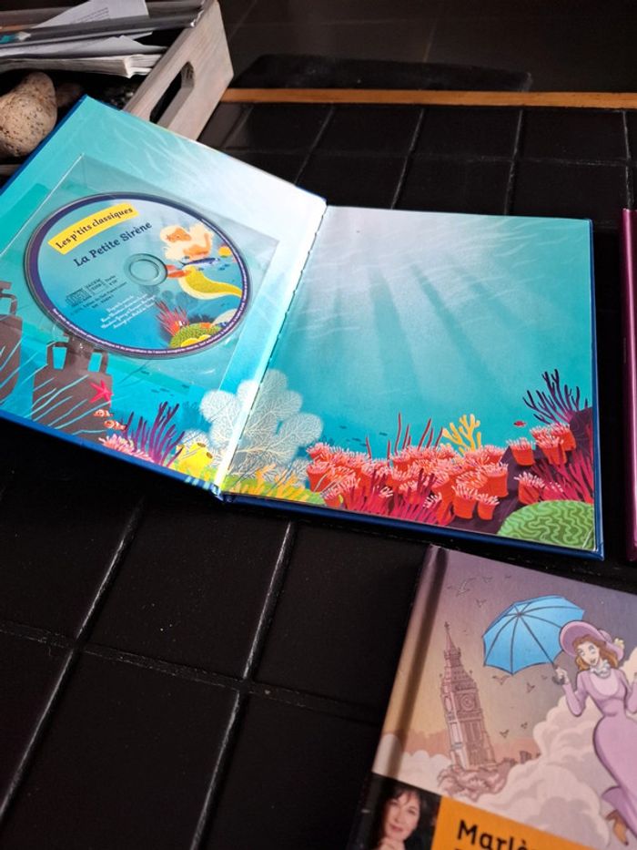 Livres avec cd blanche neige la petite sirene mary poppins - photo numéro 5