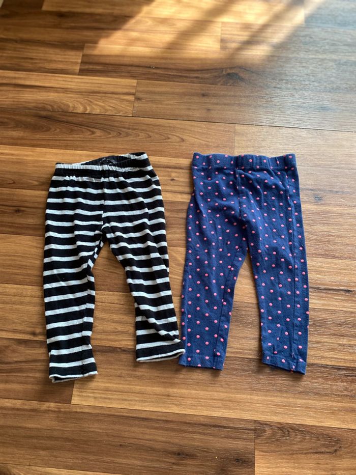 Lot 2 leggings filles