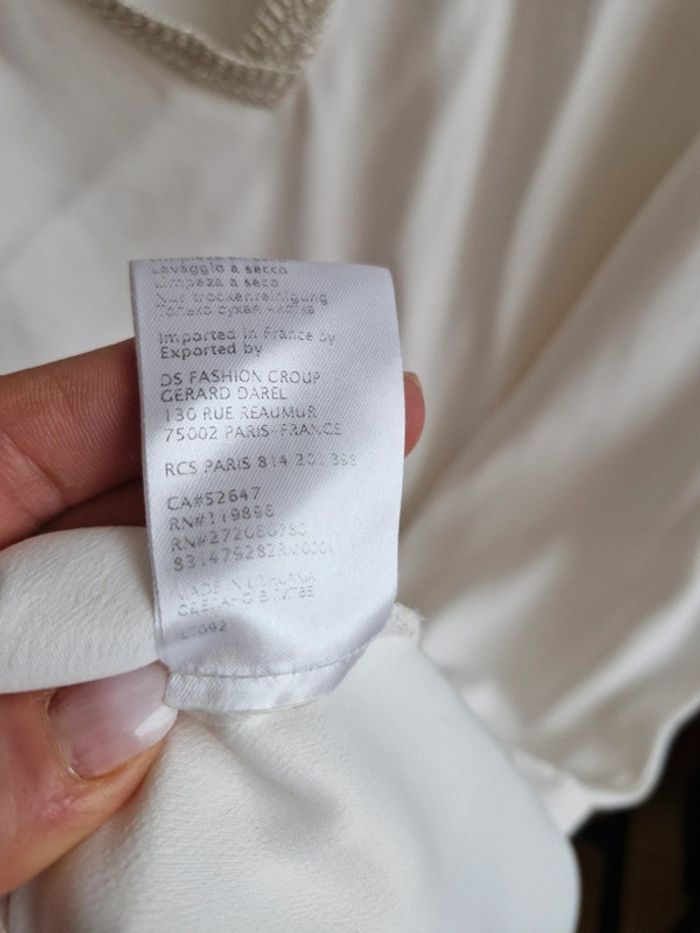 Gérard Darel robe fluide écru liseré doré - photo numéro 12