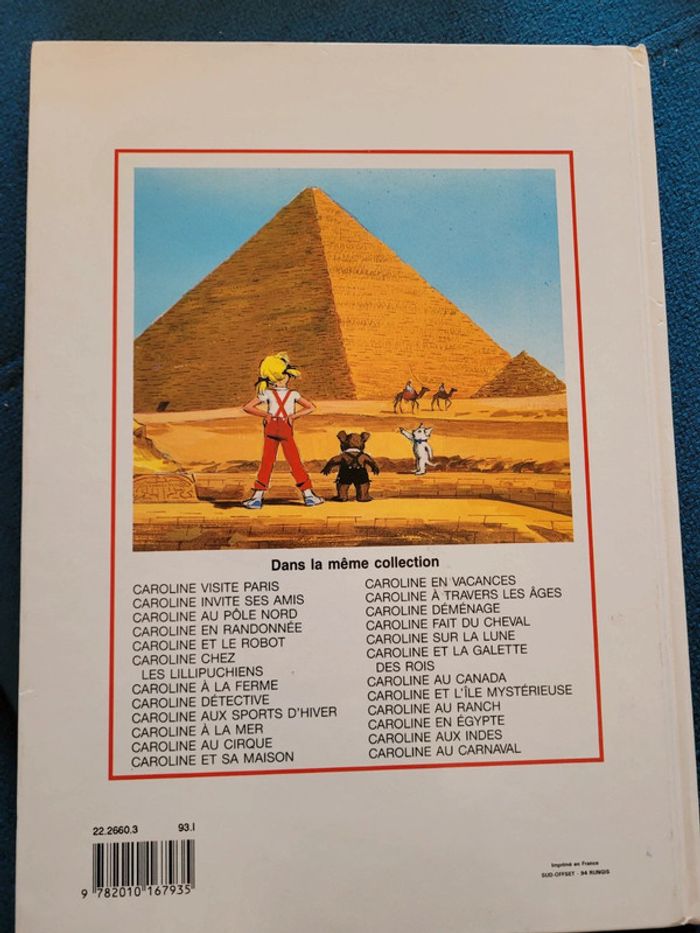 Livre Caroline en Égypte Pierre Probst Hachette Jeunesse Album collection années 90 - photo numéro 2