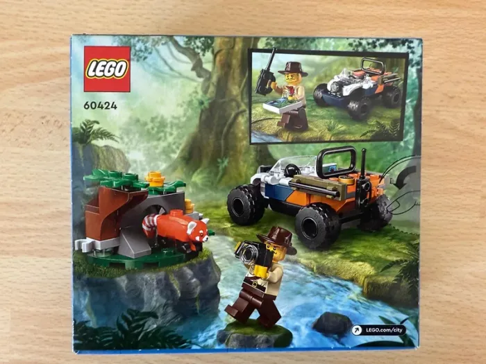 LEGO 60424 Le tout-terrain de l’explorateur de la jungle et le panda roux – Neuf, Scellé - photo numéro 2