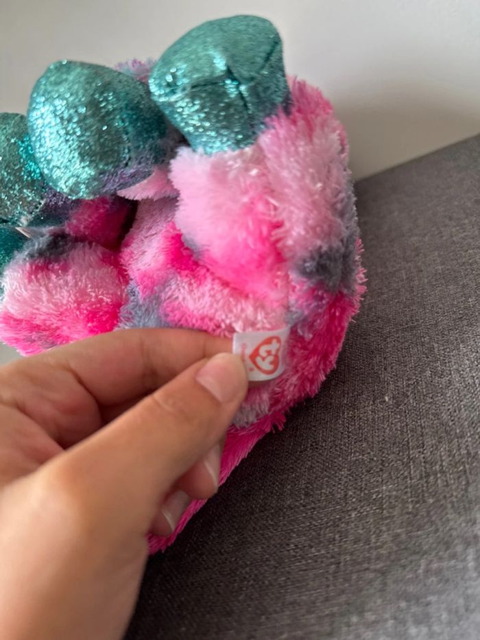 🧸peluche licorne multicolore - très bon état rose et bleue - TY - photo numéro 6