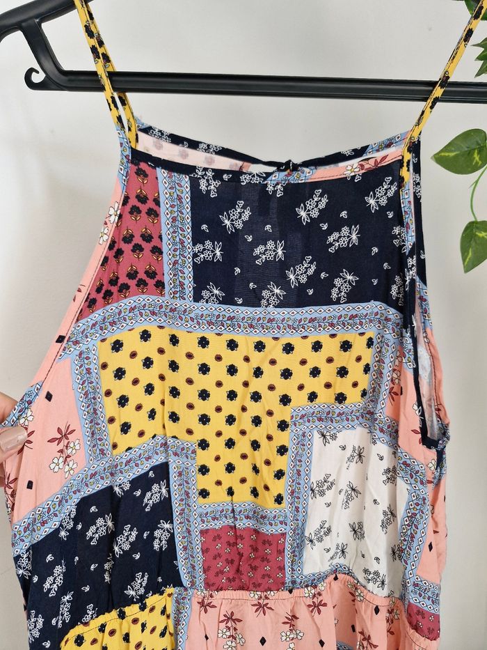 Magnéfique robe multicolore en motif fleuri 100% viscose taille 36 eve girl - photo numéro 4