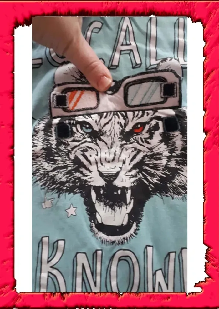 Tshirt lunette 3D 9/10 ans - photo numéro 3