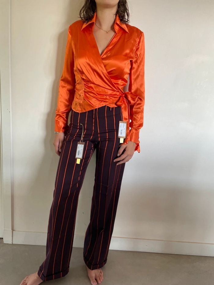 Ensemble créateur satiné Charo Azcona – Neuf 38