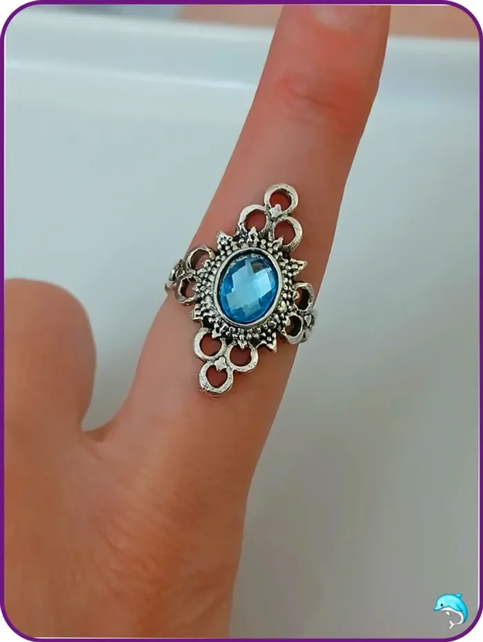 Bague tendance femme- argenté acier inoxydable - photo numéro 2