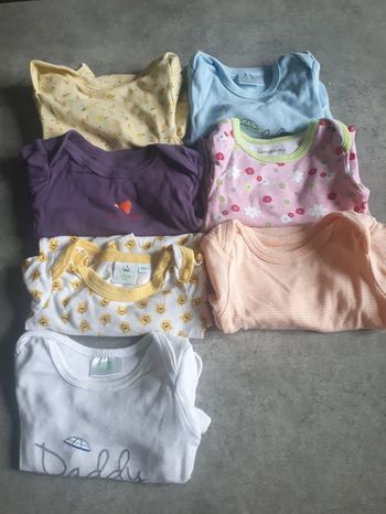 Lot 7 boddies manche courte