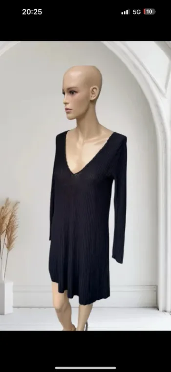 Élégante Robe Sézane Noire - Taille S