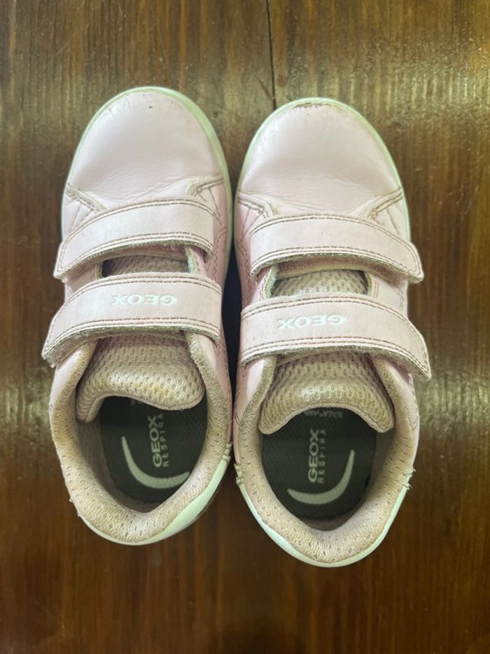 Geox 25 baskettes rose cuir - photo numéro 3