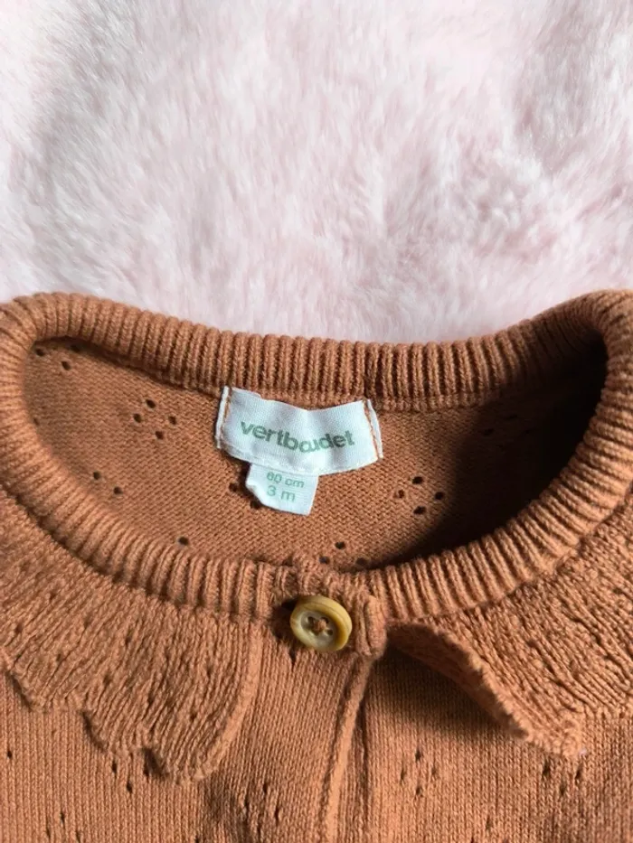 Gilet terracotta 3 mois - photo numéro 2
