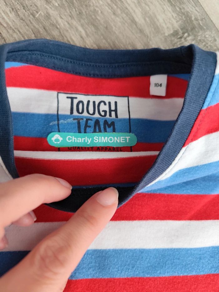 T-shirt à rayures à manches courtes 🤟 - photo numéro 2